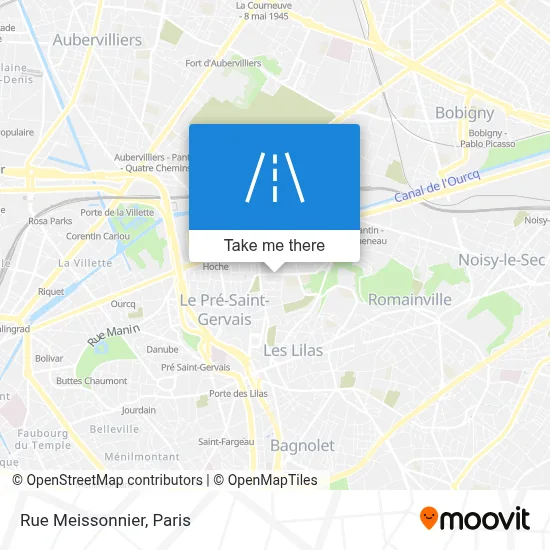 Rue Meissonnier map