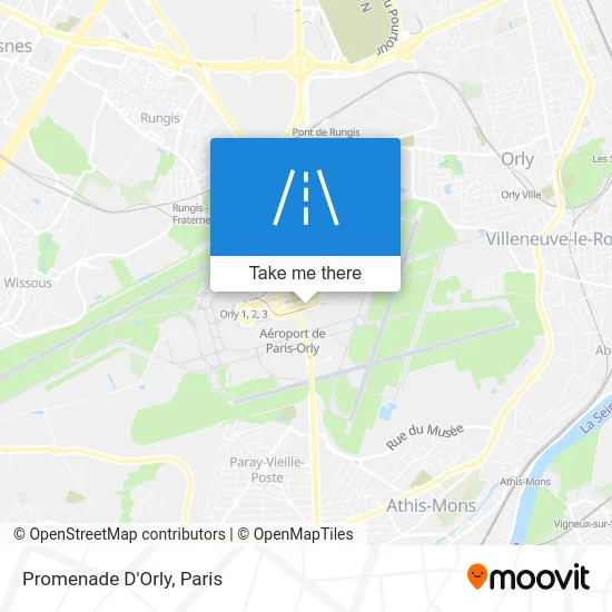 Promenade D'Orly map