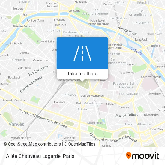 Allée Chauveau Lagarde map