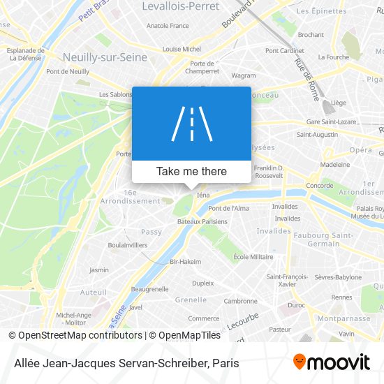 Mapa Allée Jean-Jacques Servan-Schreiber