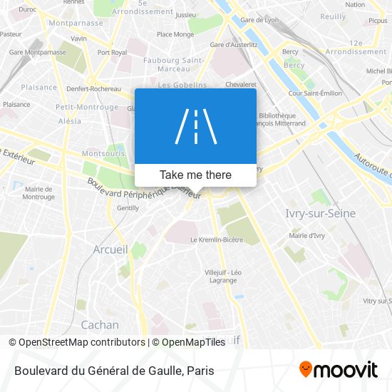 Mapa Boulevard du Général de Gaulle