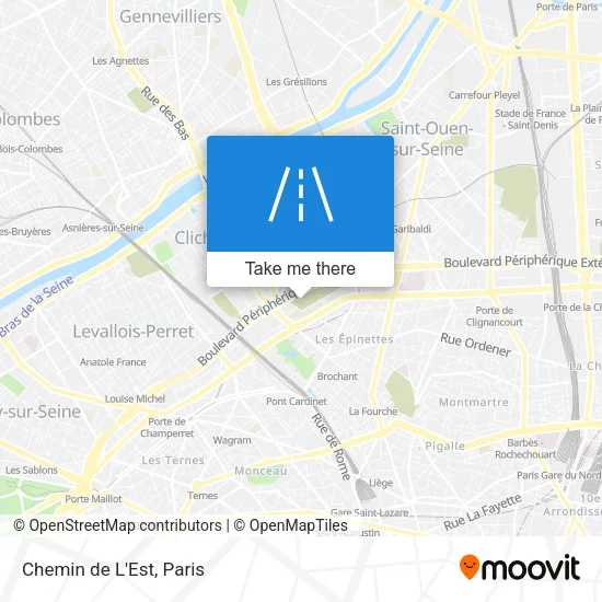 Chemin de L'Est map