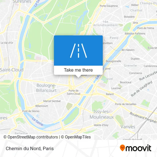 Chemin du Nord map
