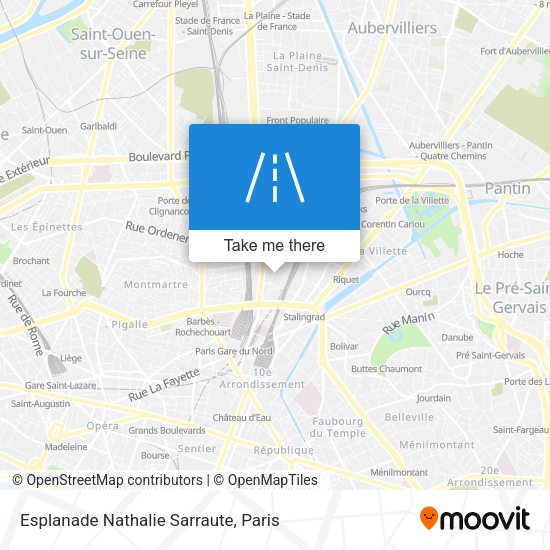 Esplanade Nathalie Sarraute map