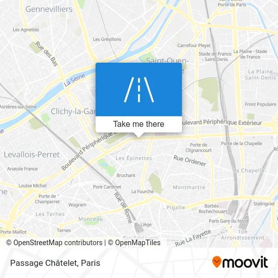 Passage Châtelet map