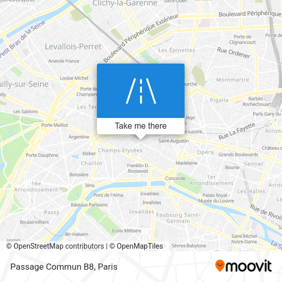 Passage Commun B8 map