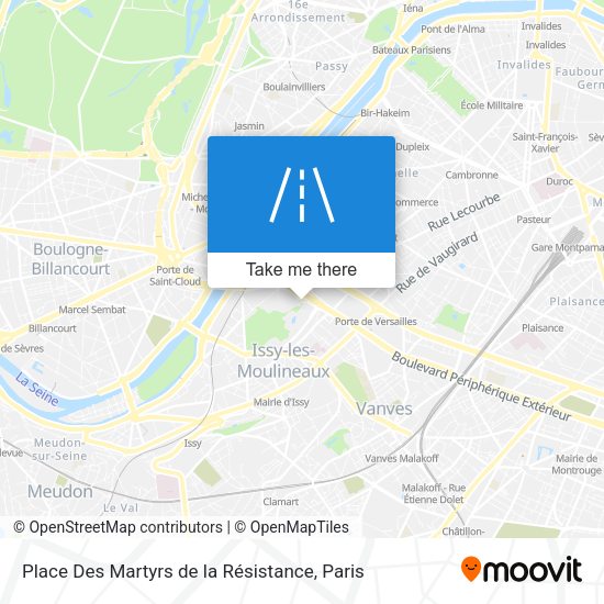 Place Des Martyrs de la Résistance map