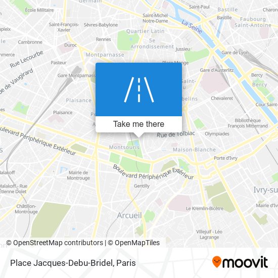 Place Jacques-Debu-Bridel map