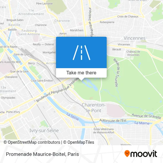 Promenade Maurice-Boitel map