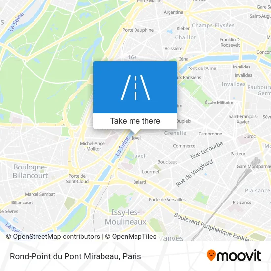 Rond-Point du Pont Mirabeau map