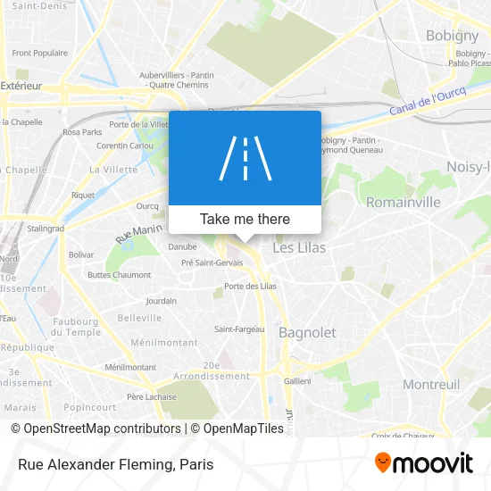 Rue Alexander Fleming map