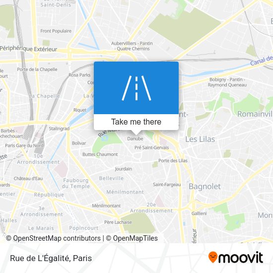 Rue de L'Égalité map