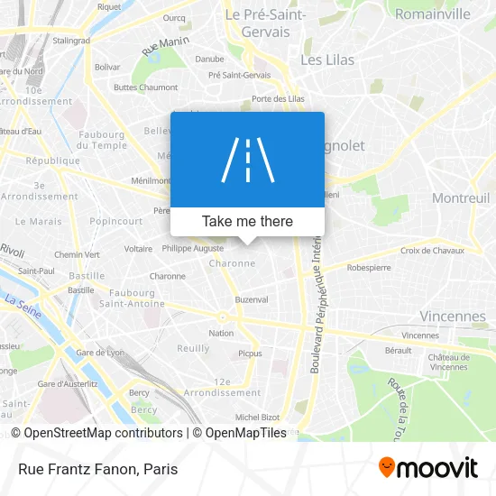 Rue Frantz Fanon map