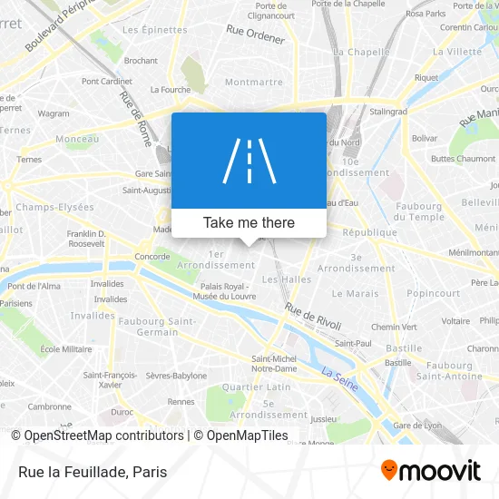 Rue la Feuillade map