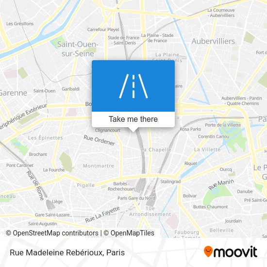 Rue Madeleine Rebérioux map