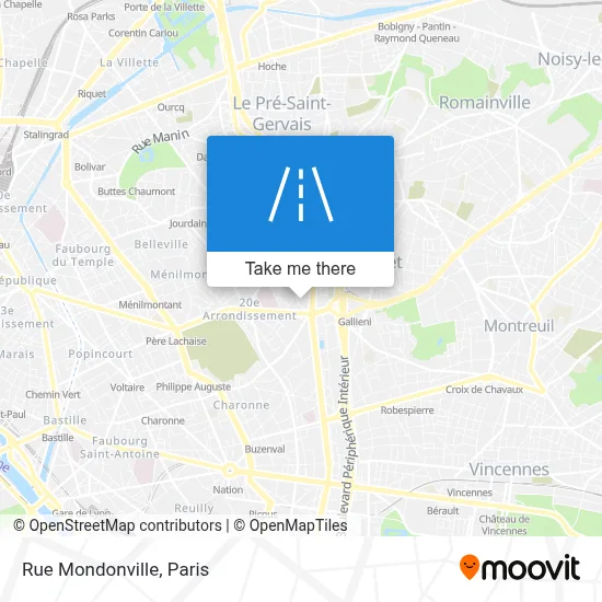 Rue Mondonville map
