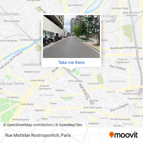 Rue Mstislav Rostropovitch map