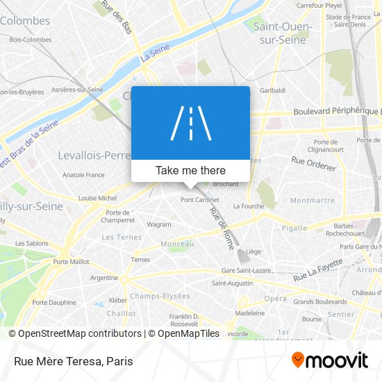 Rue Mère Teresa map