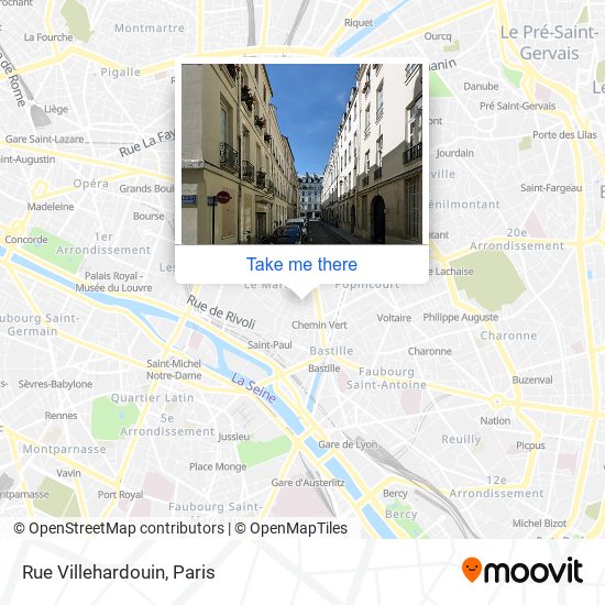 Rue Villehardouin map