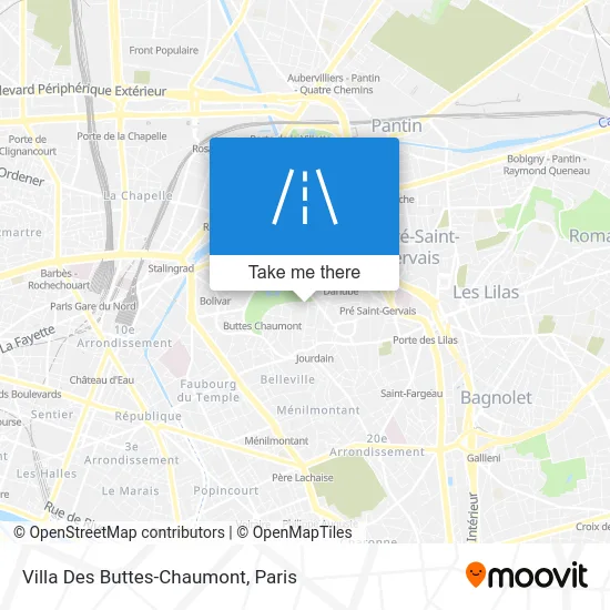 Villa Des Buttes-Chaumont map
