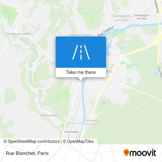 Rue Blanchet map
