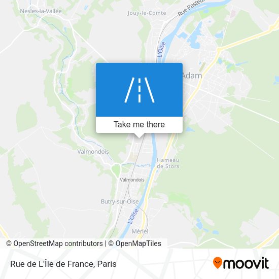 Rue de L'Île de France map