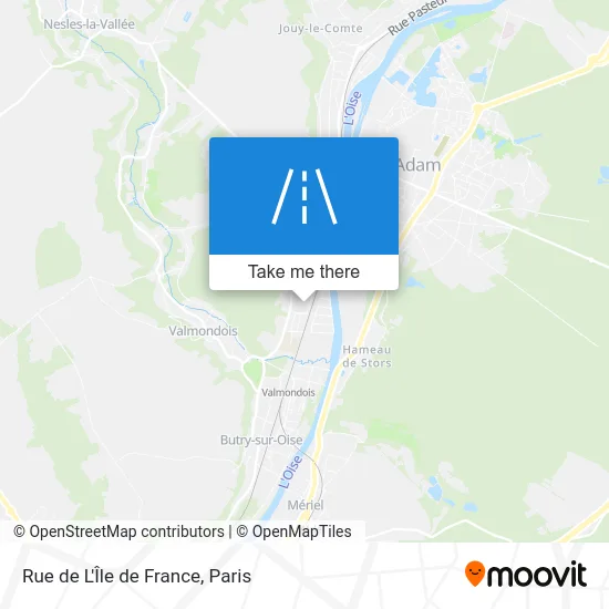 Rue de L'Île de France map