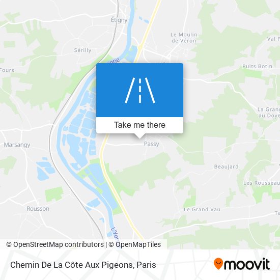 Chemin De La Côte Aux Pigeons map