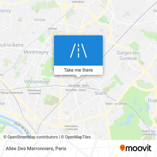 Allée Des Marronniers map