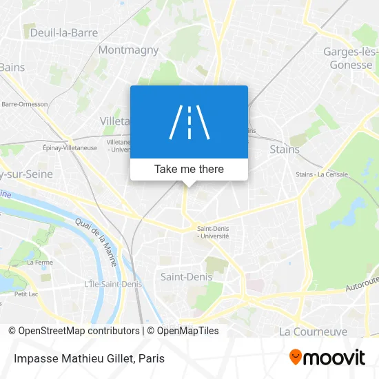 Impasse Mathieu Gillet map