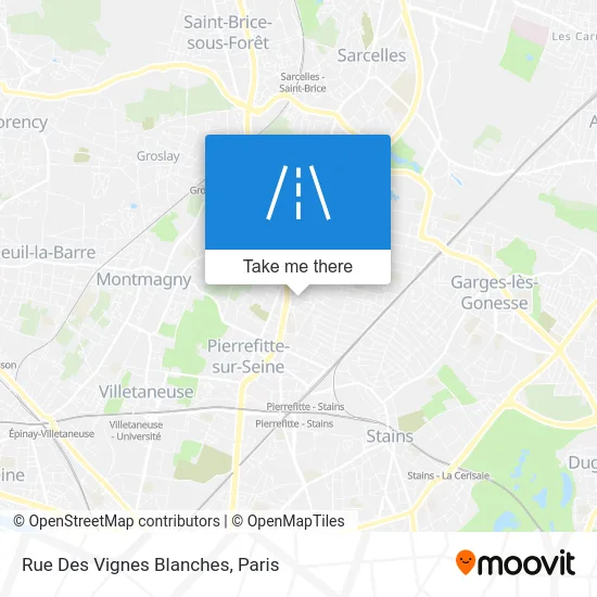 Rue Des Vignes Blanches map