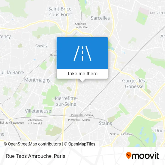 Rue Taos Amrouche map