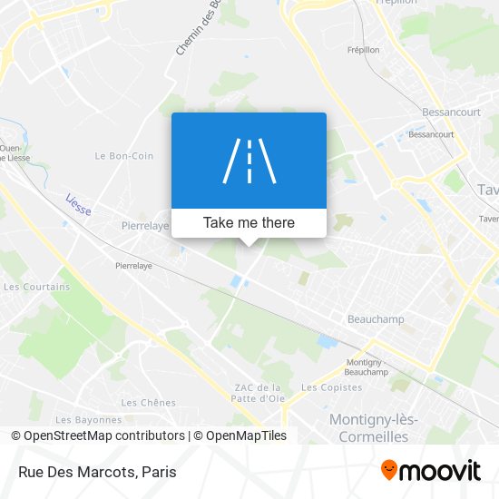 Rue Des Marcots map