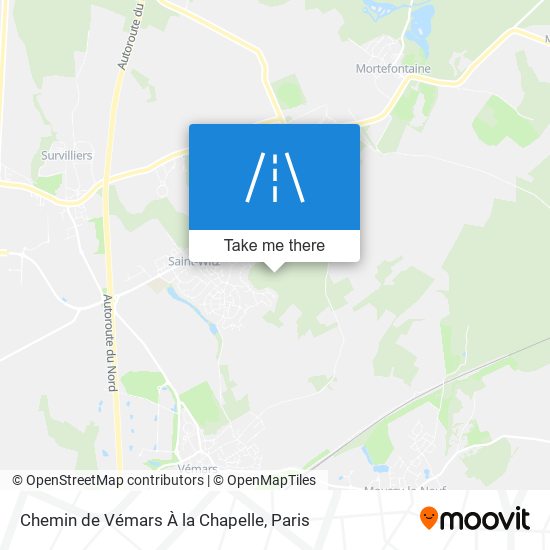 Chemin de Vémars À la Chapelle map