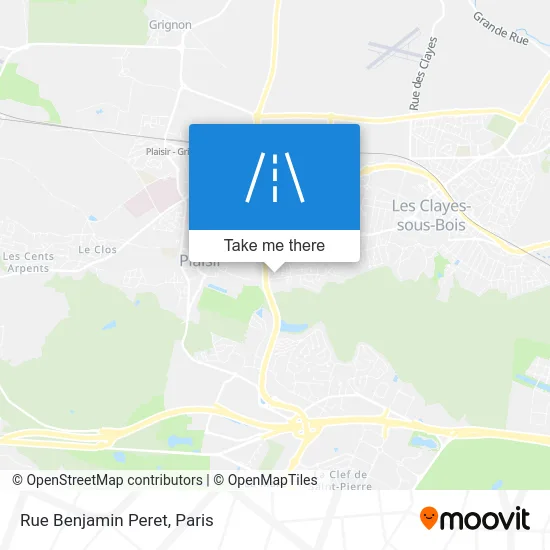 Rue Benjamin Peret map