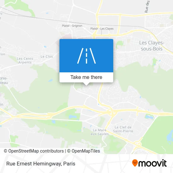 Rue Ernest Hemingway map