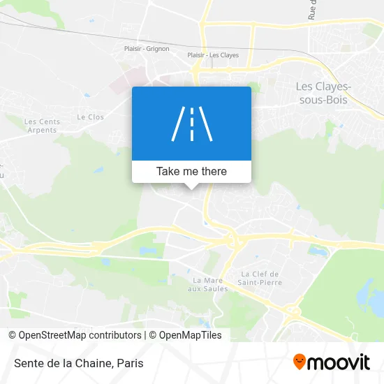 Sente de la Chaine map