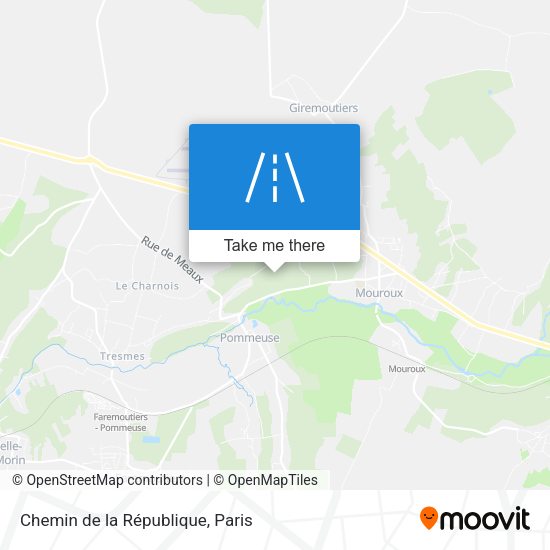 Chemin de la République map
