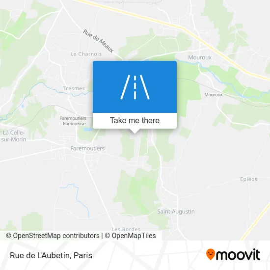Rue de L'Aubetin map