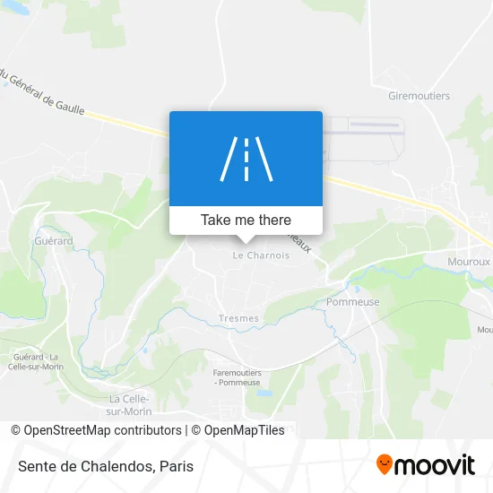 Sente de Chalendos map