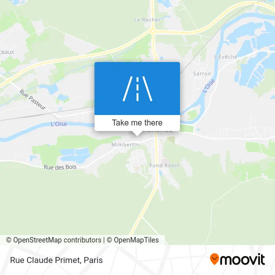 Mapa Rue Claude Primet