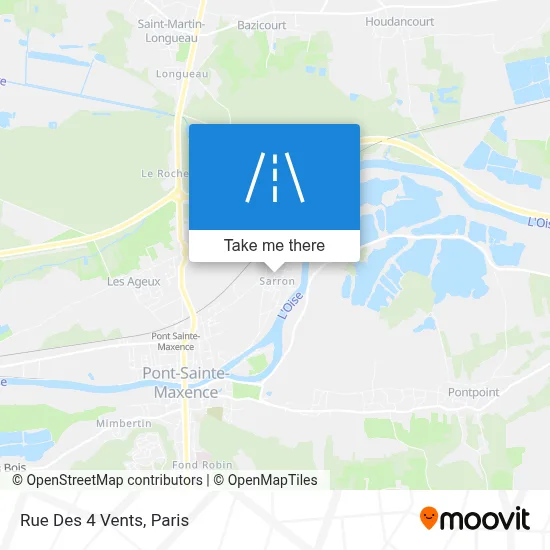 Rue Des 4 Vents map