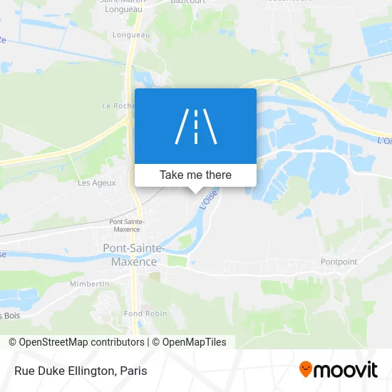 Rue Duke Ellington map