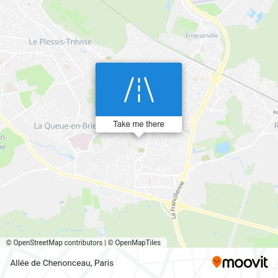 Allée de Chenonceau map
