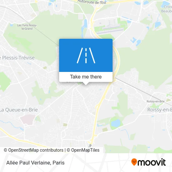 Mapa Allée Paul Verlaine