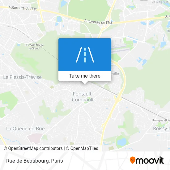 Rue de Beaubourg map