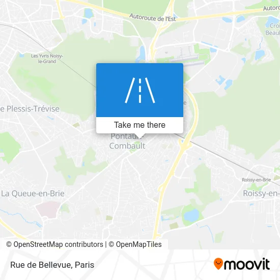Rue de Bellevue map