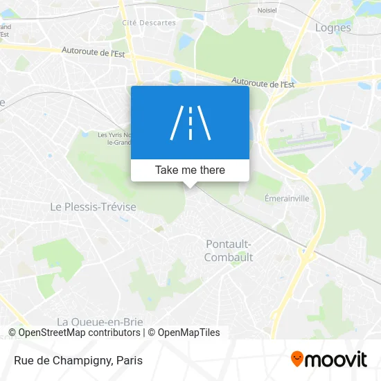 Rue de Champigny map