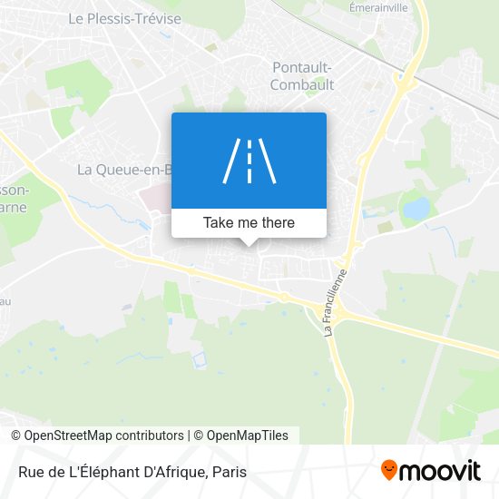 Rue de L'Éléphant D'Afrique map