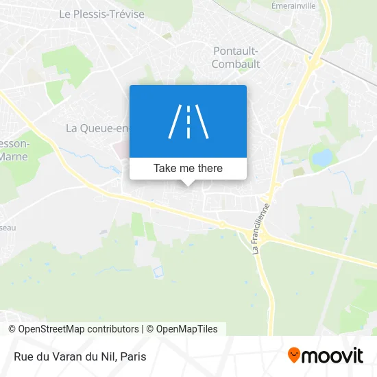 Rue du Varan du Nil map